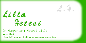 lilla hetesi business card